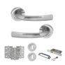 STATUS Nevada Door Handle Pack (3 Lever Lock Set) additional 8