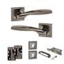 STATUS Oklahoma Door Handle Pack (3 Lever Lock Set) additional 6