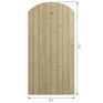Rowlinson Garden Products - Tongue &amp; Groove Wooden Gate additional 12