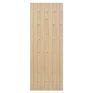 Mendes Unfinished Redwood Ledged &amp; Braced Shed Door additional 2