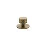 Millhouse Brass Chrysler Diamond Round Cabinet Knob Handle on Backplate additional 1