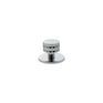 Millhouse Brass Chrysler Diamond Round Cabinet Knob Handle on Backplate additional 3