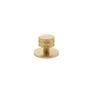 Millhouse Brass Chrysler Diamond Round Cabinet Knob Handle on Backplate additional 4
