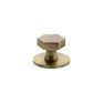 Millhouse Brass Pennington Hexagonal Cabinet Knob Handle on Backplate additional 1