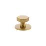 Millhouse Brass Pennington Hexagonal Cabinet Knob Handle on Backplate additional 4