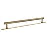 Millhouse Brass Pennington Hexagonal T-Bar Cabinet Pull Handle on Backplate additional 7