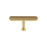 Millhouse Brass Eiffel Knurled T-Bar Cabinet Knob Handle additional 4