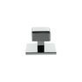 Millhouse Brass Eiffel Knurled Square Cabinet Knob Handle on Backplate additional 3