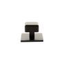 Millhouse Brass Eiffel Knurled Square Cabinet Knob Handle on Backplate additional 6