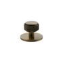 Millhouse Brass Eiffel Knurled Round Cabinet Knob Handle on Backplate additional 1