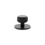 Millhouse Brass Eiffel Knurled Round Cabinet Knob Handle on Backplate additional 2