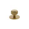 Millhouse Brass Eiffel Knurled Round Cabinet Knob Handle on Backplate additional 4