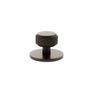 Millhouse Brass Eiffel Knurled Round Cabinet Knob Handle on Backplate additional 6