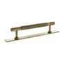 Millhouse Brass Eiffel Knurled T-Bar Cabinet Pull Handle on Backplate additional 10