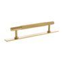 Millhouse Brass Eiffel Knurled T-Bar Cabinet Pull Handle on Backplate additional 15