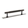 Millhouse Brass Eiffel Knurled T-Bar Cabinet Pull Handle on Backplate additional 13