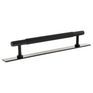 Millhouse Brass Eiffel Knurled T-Bar Cabinet Pull Handle on Backplate additional 11