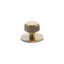 Millhouse Brass Battersea Linear Round Cabinet Knob Handle on Backplate additional 1