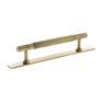 Millhouse Brass Battersea Linear T-Bar Cabinet Pull Handle on Backplate additional 10