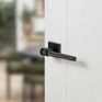 Oro &amp; Oro Aria Lever Door Handle on Square Rose (Matt Black) additional 2