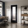 JB Kind Haddon Black Glazed Laminate Internal Door additional 2