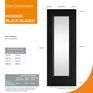 JB Kind Haddon Black Glazed Laminate Internal Door additional 5