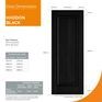 JB Kind Haddon Black Glazed Laminate Internal Door additional 4