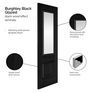 JB Kind Haddon Black Laminate Internal Fire Door additional 3