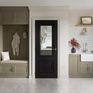 JB Kind Burghley Black Glazed Laminate Internal Door additional 2