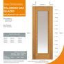 JB Kind Palomino Finished Oak Clear Glazed Internal Door additional 7