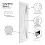 JB Sicily White Primed Clear Glazed Internal Door additional 5