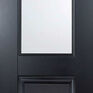 LPD Arnhem 1 Light Glazed Primed Black Internal Door additional 1