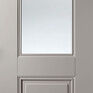 LPD Arnhem 1 Light Panel Primed Grey Glazed Internal Door additional 1