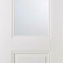 LPD Arnhem 1 Panel White Primed 1 Light Glazed Internal Door additional 1