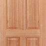 LPD Colonial 6 Panel Unfinished Hardwood Dowelled Front Door additional 1