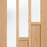 LPD Coventry Unfinished Oak 3 Light Glazed Internal Door additional 1