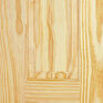LPD 3 Panel Unfinished Pine Internal Half Door additional 1