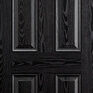 LPD Colonial 6 Panel Pre-Finished Black Composite Front Door additional 1