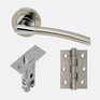 LPD Mercury Polished Chrome/Satin Nickel Door Handle Pack additional 1