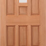 LPD Elizabethan Unfinished Hardwood Dowelled Unglazed Front Door additional 1