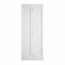 Shaker 2 Panel Solid White Primed Panel Bifold Door additional 1