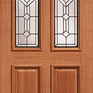 LPD Derby Leaded Glazed Unfinished Hardwood Front Door additional 1