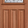 LPD Estate Crown Unfinished Hardwood 1 Light Glazed Front Door additional 1