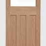 Door Giant Edwardian-Style Unfinished Oak Veneered 1 Light Glazed Internal Door additional 6