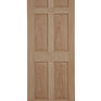 Door Giant Georgian-Style Unfinished Oak Veneered 6 Panel Internal Door additional 2