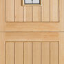 LPD Cottage-Style Unfinished Oak 1 Light Glazed Stable Door additional 1