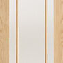 LPD Lincoln Unfinished Oak 3 Light Frosted Glazed Internal Door additional 1