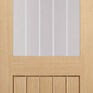 LPD Mexicano Unfinished Oak Half Light 1 Light Glazed Internal Door additional 1