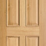 LPD RM2S Regency 4 Panel Unfinished Oak Internal Door (Raised Edge Mouldings) additional 1