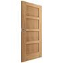 LPD Modern Shaker 4 Panel Unfinished Oak FD30 Internal Fire Door additional 2